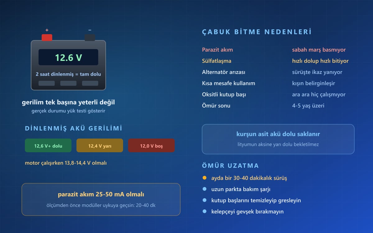 Akü Neden Çabuk Biter? Nedenleri ve Ömür Uzatma