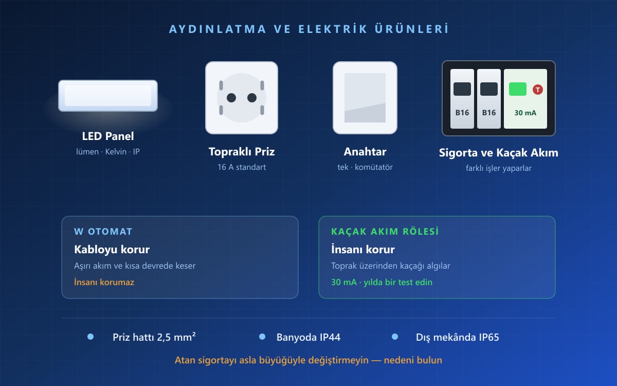 Aydınlatma ve Elektrik Ürünleri Rehberi