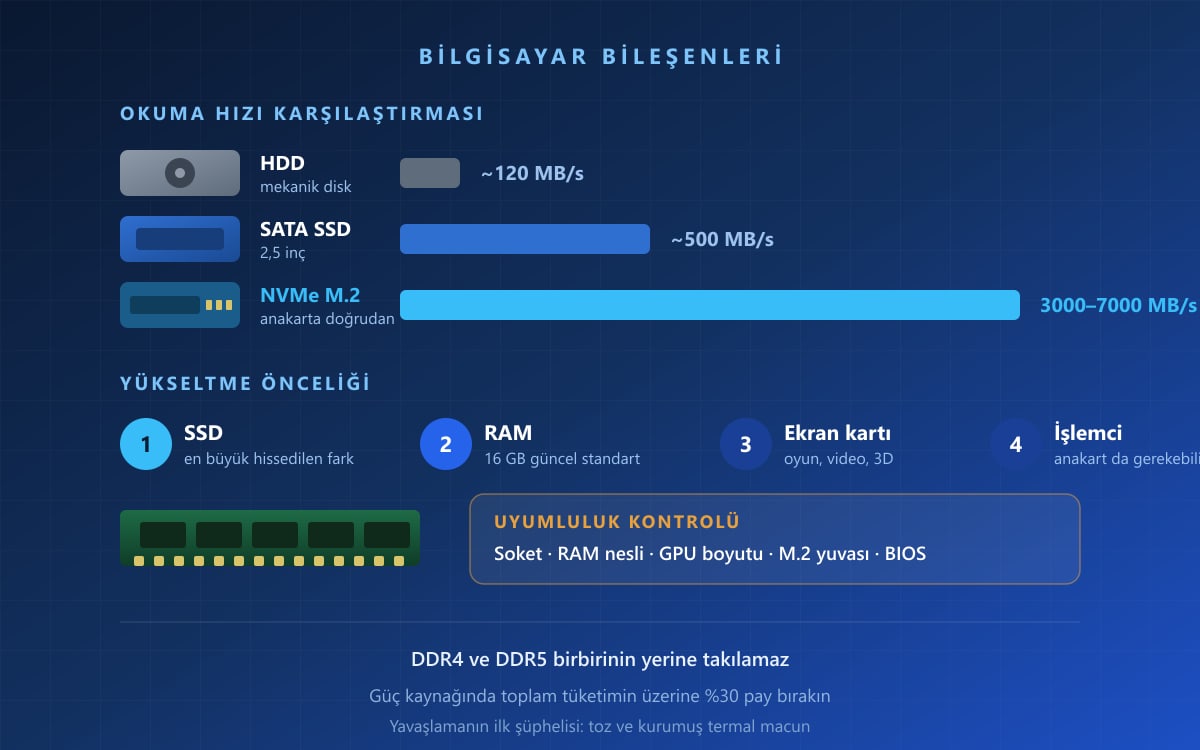 Bilgisayar Bileşenleri ve Yükseltme Rehberi
