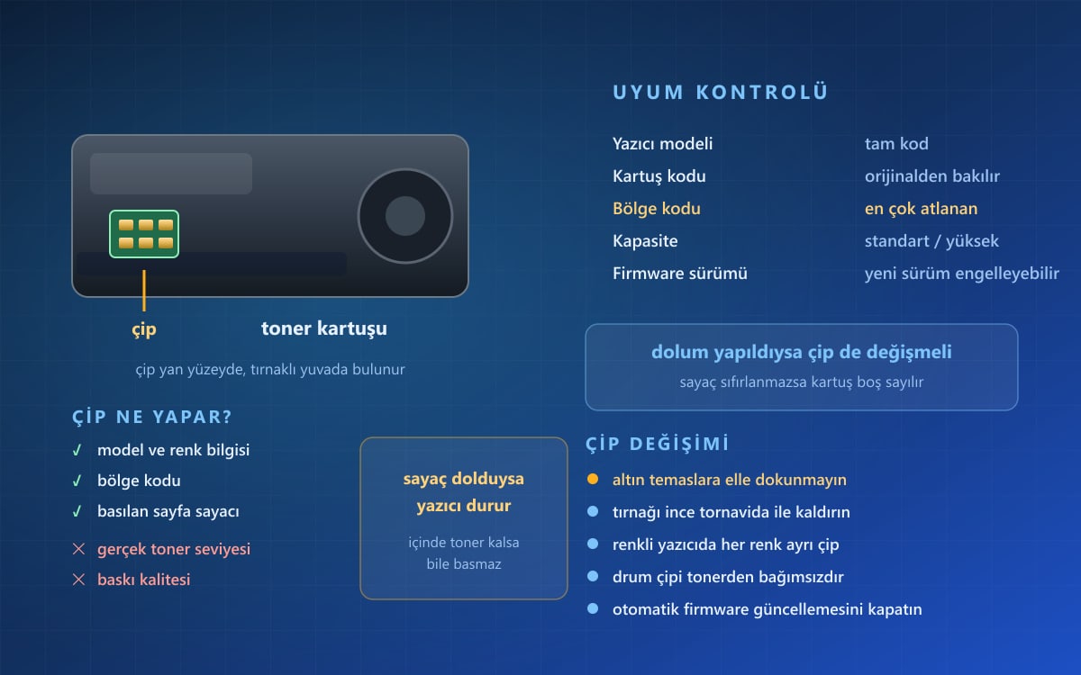 Chipler (Kartuş Çipleri) Nelerdir, Nasıl Seçilir?