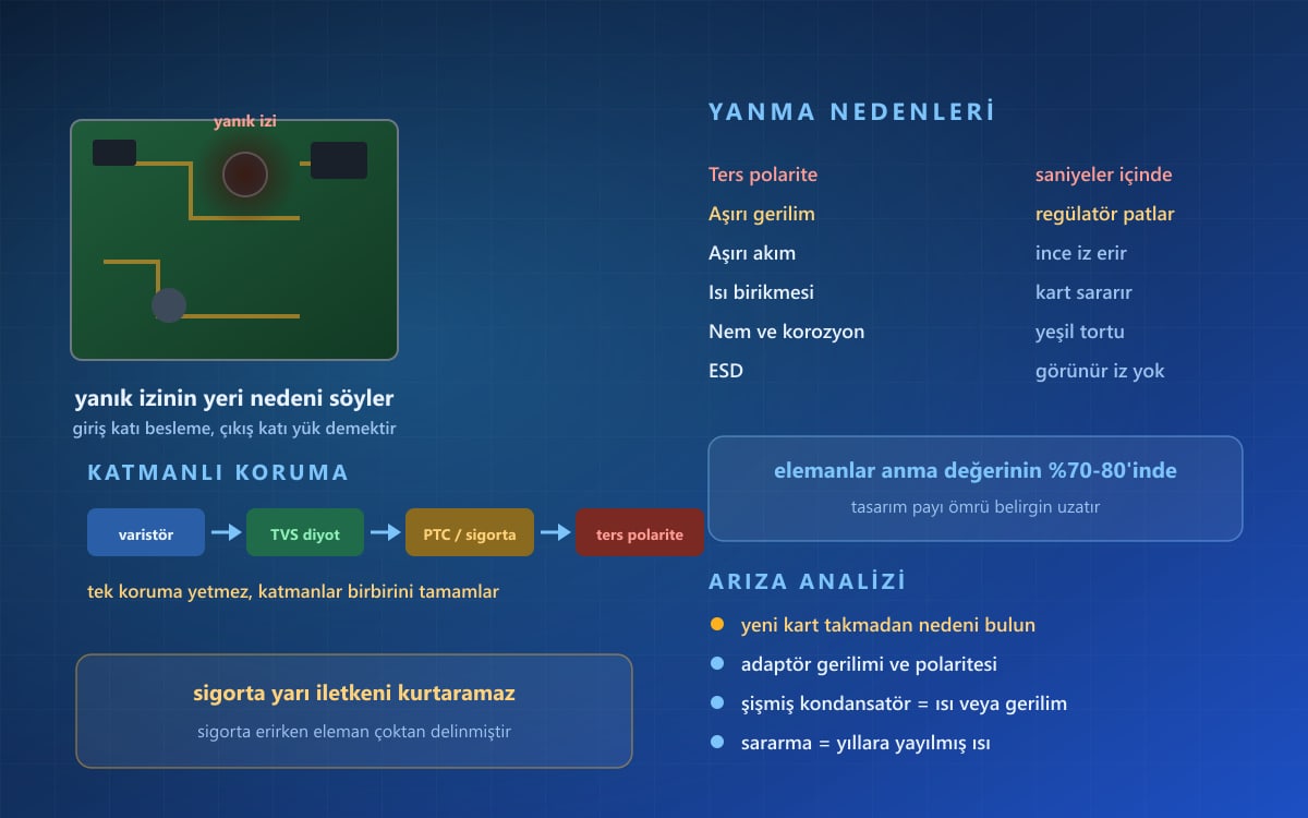 Devre Kartı Neden Yanar? Aşırı Akım ve Isı Nedenleri