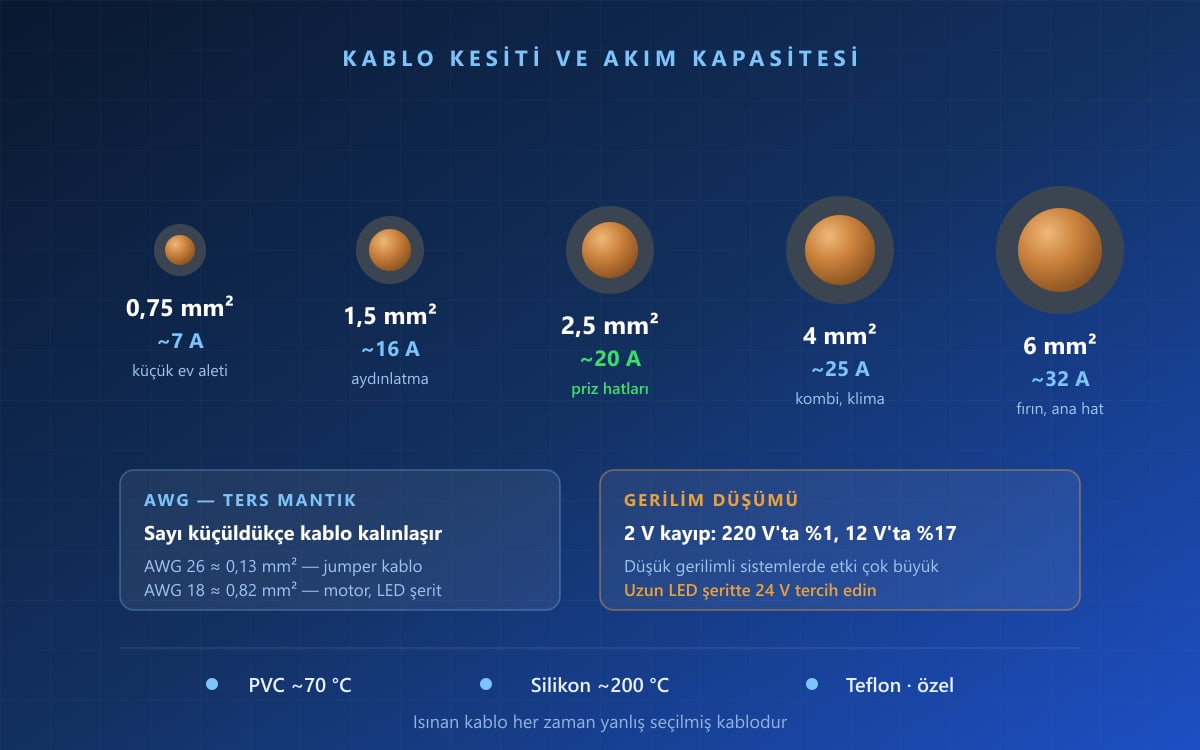 Kablo Çeşitleri ve Kesit Seçimi