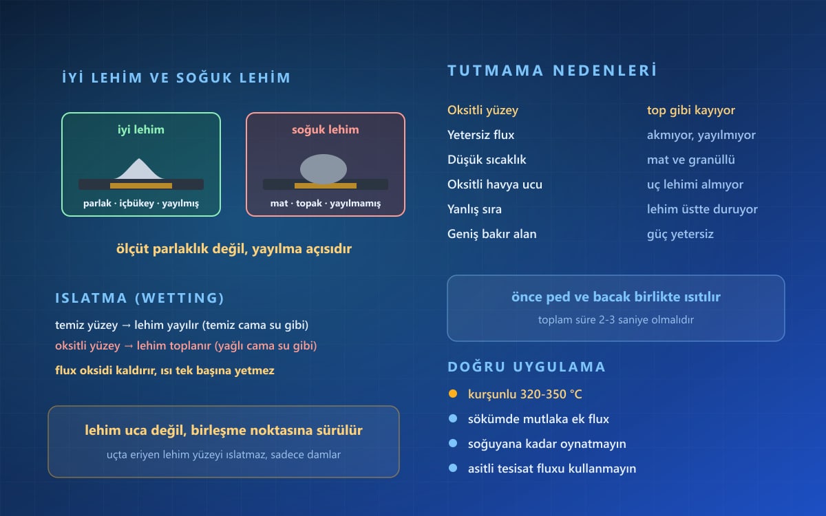 Lehim Neden Tutmuyor? Soğuk Lehim ve Çözümü