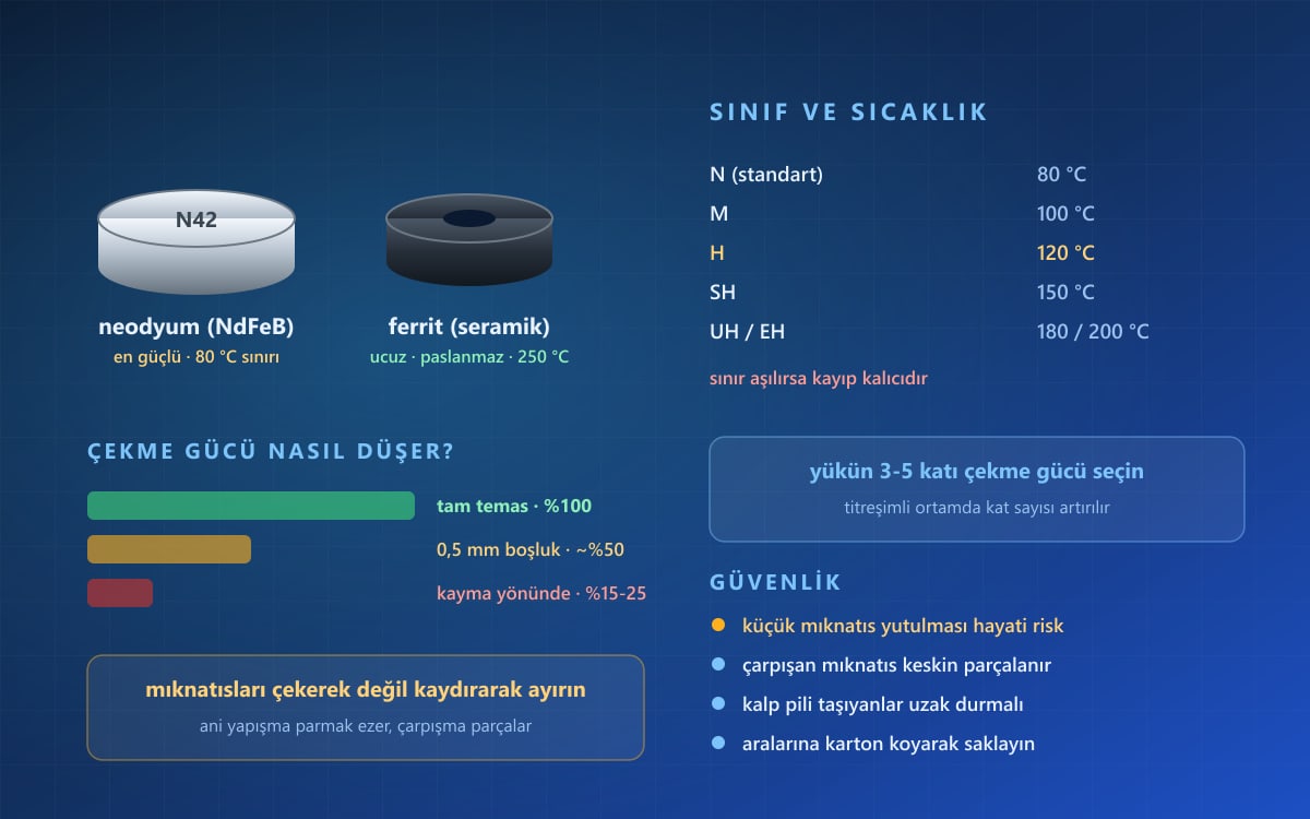 Mıknatıs Çeşitleri ve Seçim Kriterleri