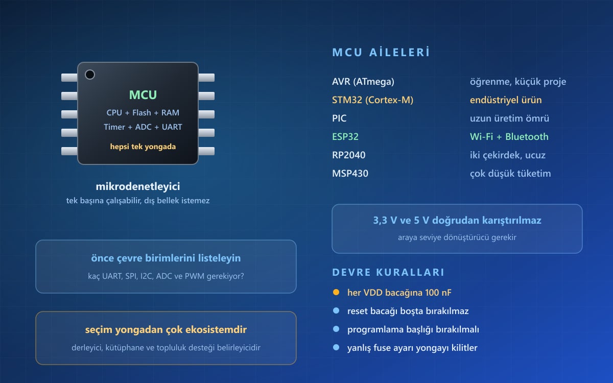 Mikrodenetleyiciler Nelerdir, Nasıl Seçilir?