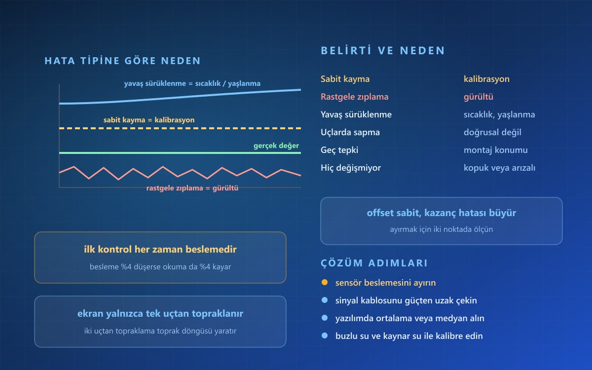 Sensör Neden Yanlış Okuyor? Nedenleri ve Çözümü