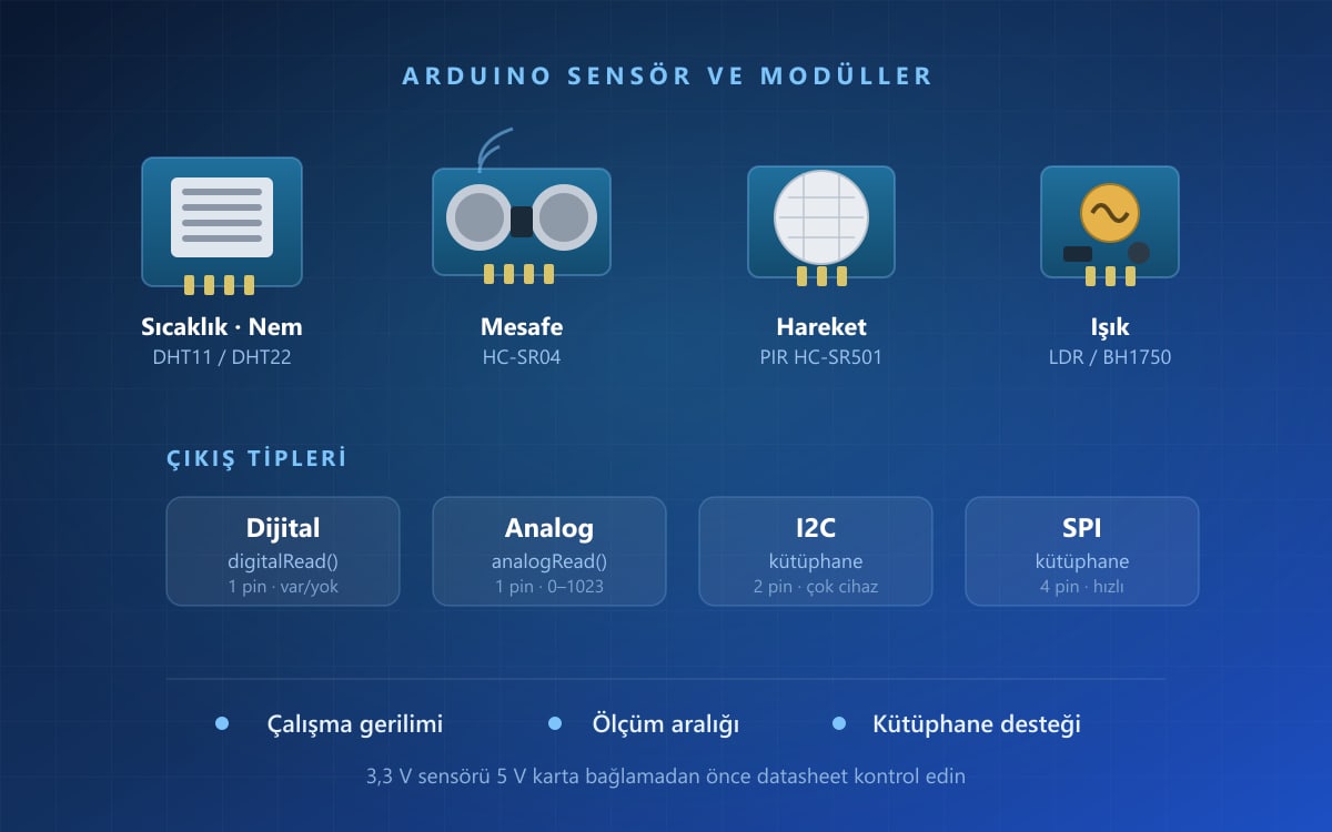 Arduino Sensör ve Modüller Nelerdir?