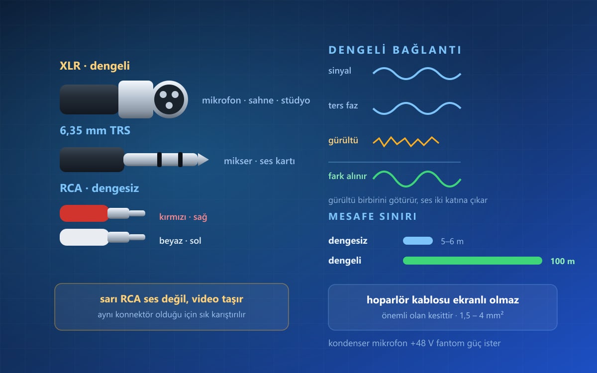 Ses Audio Kabloları Nelerdir? Bağlantı ve Kullanım