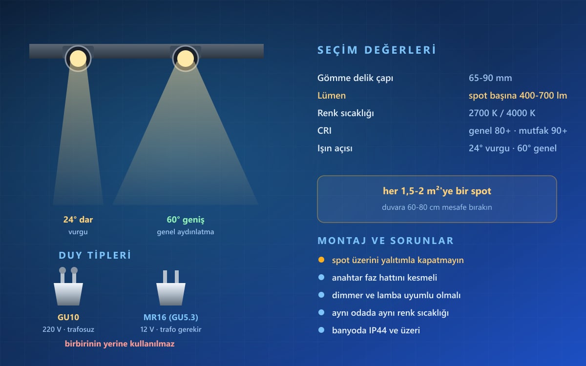 Spot Lambaları Nelerdir, Nasıl Seçilir?