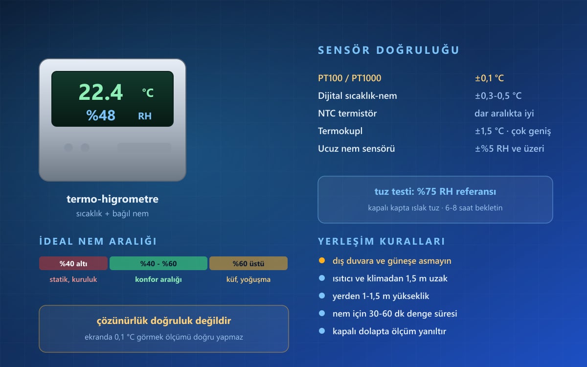 Dijital Termometre ve Nem Ölçerler Nelerdir, Nasıl Seçilir?