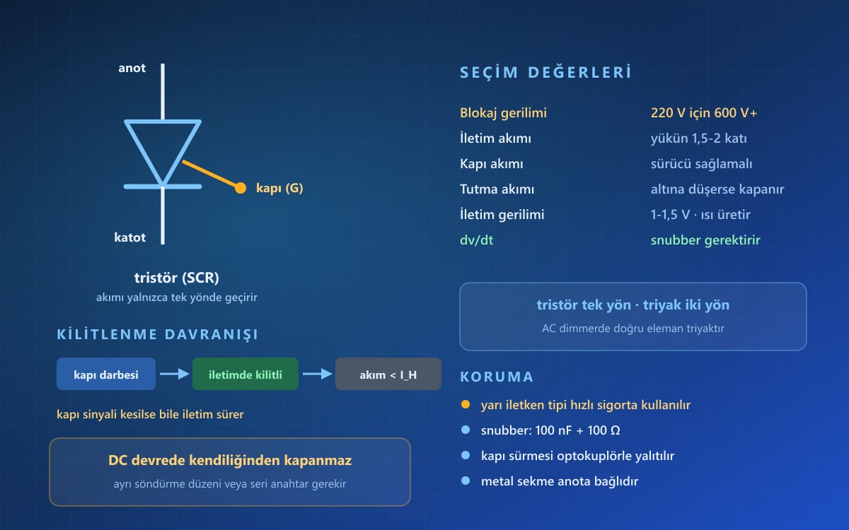 Tristör Nedir, Nasıl Seçilir?
