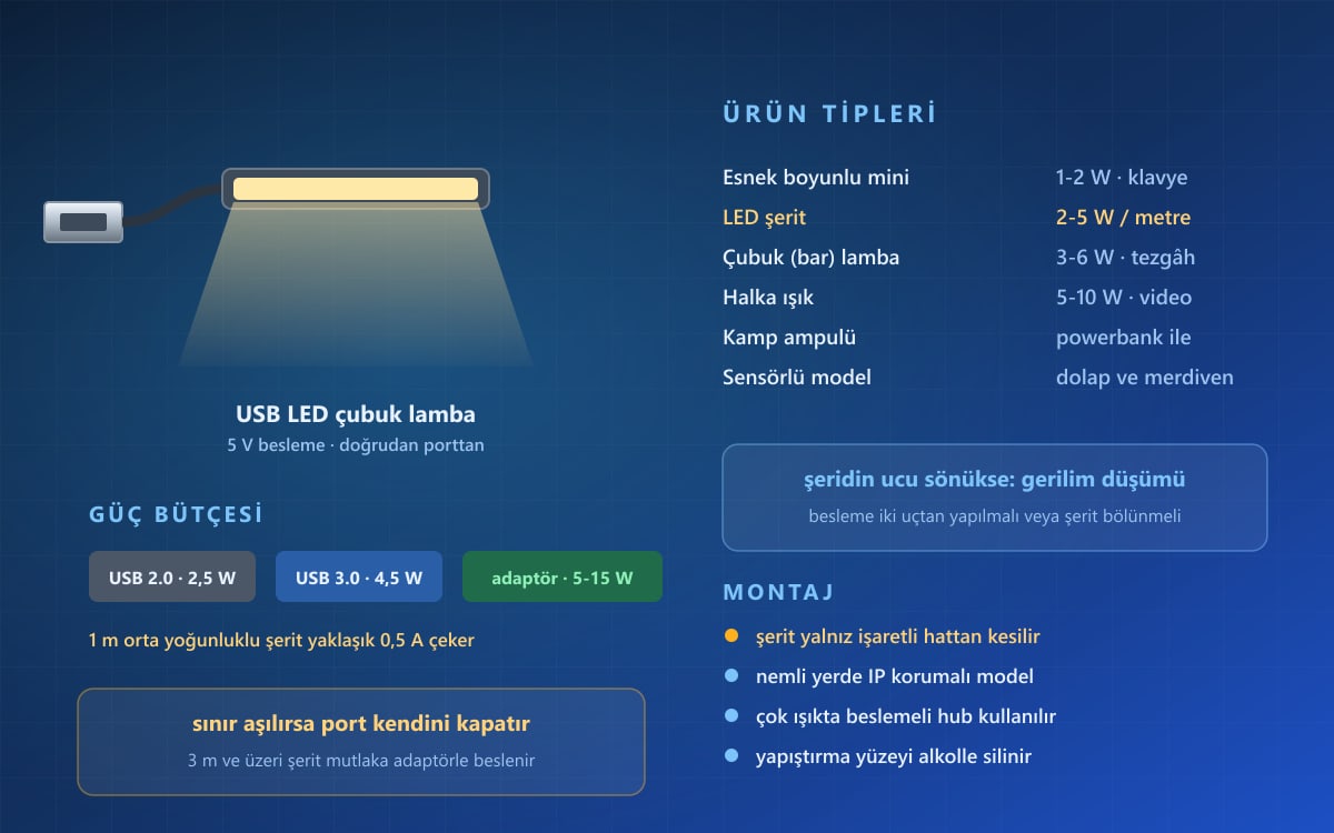 USB LED Işıklar Nelerdir, Nasıl Seçilir?