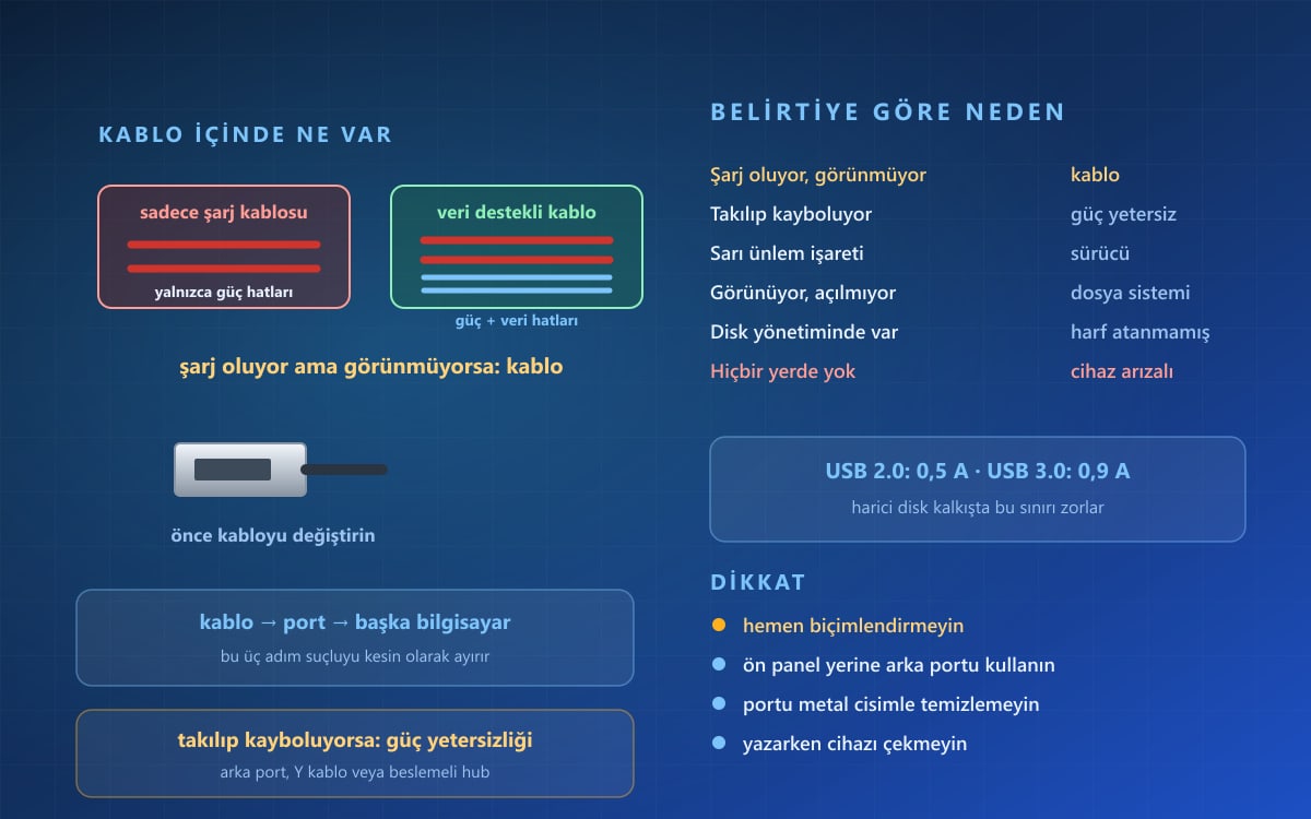 USB Cihaz Tanınmıyor: Nedenleri ve Çözüm Adımları
