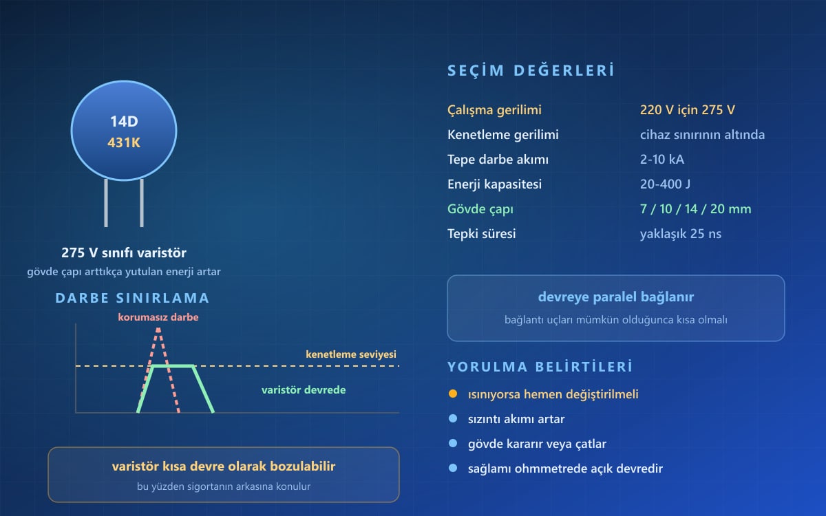 Varistör Nedir, Nasıl Seçilir?